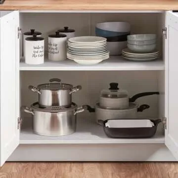 Shelf Liner and Drawer Liner, 12IN x 20FT Non-Slip Kitchen Cabinet Liner, Non-Adhesive Waterproof Durable EVA Cupboard Liner with Print for Shelves, Refrigerators, Cabinets and Storage