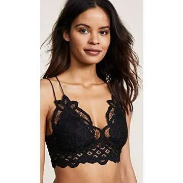 Free People Women's Adella Bralette, Black
