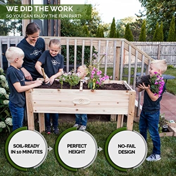 Boldly Growing Cedar Raised Planter Box – Durable Solution