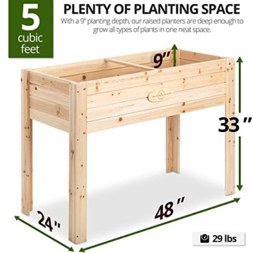 Boldly Growing Cedar Raised Planter Box – Durable Solution