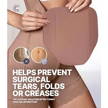 CURVEEZ Ab Board Post Surgery Liposuction - Tabla Abdominal for Tummy Tuck Recovery Must Haves - Lipo Foam Board for Flattening Abs - Abdominal Board Multipurpose - Essential Lipo Boards 360