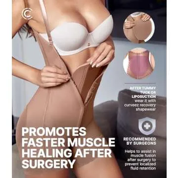 CURVEEZ Ab Board Post Surgery Liposuction - Tabla Abdominal for Tummy Tuck Recovery Must Haves - Lipo Foam Board for Flattening Abs - Abdominal Board Multipurpose - Essential Lipo Boards 360