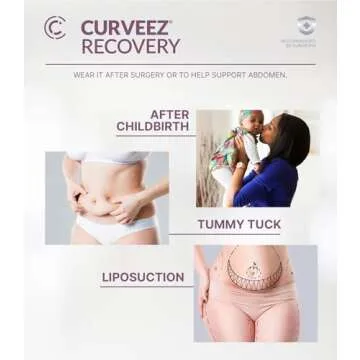 CURVEEZ Ab Board Post Surgery Liposuction - Tabla Abdominal for Tummy Tuck Recovery Must Haves - Lipo Foam Board for Flattening Abs - Abdominal Board Multipurpose - Essential Lipo Boards 360