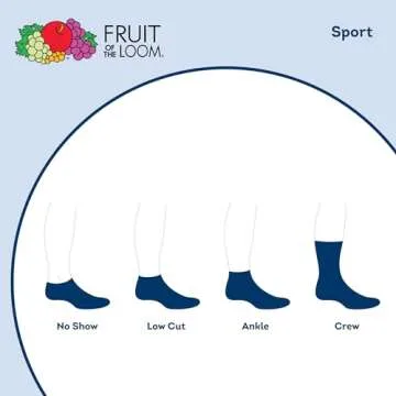 Stylish Fruit of the Loom Boys Crew Socks for Comfort