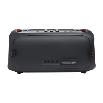 JBL PartyBox On-The-Go Essential - Portable Party Speaker with Built-in Lights and Wireless mic, Amazing Pro Sound, IPX4 splashproof Protection, 6 Hours of Playtime, Convenient Shoulder Strap