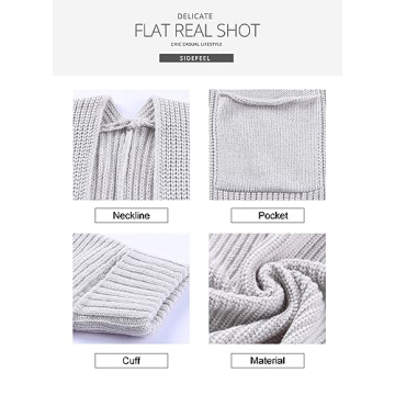 Chic Oversized Knit Batwing Cardigan for Women