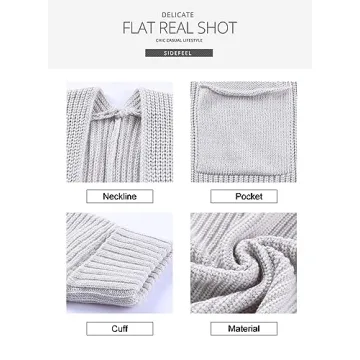 Chic Oversized Knit Batwing Cardigan for Women