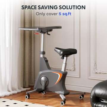 FLEXISPOT Desk Bike - Adjustable Upright Cycling Workstation