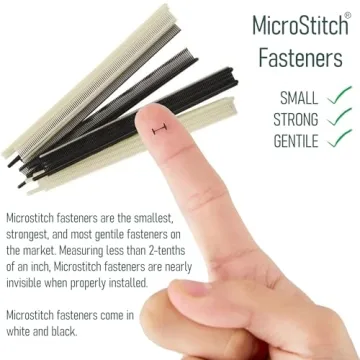 The Original MicroStitch® Micro-Fastener Kit: Your Ultimate Handheld Stitch Gun for Quick Clothing Fixes, Tagging, Sewing, and Quilting – Includes Tool, Needle, and 1080 Micro-Fasteners