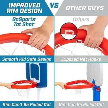GoSports Tot Shot Basketball Set - Adjustable Fun for Kids