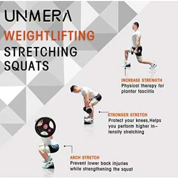 Squat Wedge Block 6PCS Adjustable Non-slip Rubber Squat Ramp,squat Wedge For Heel Elevated Squat,Weight Lifting,Calf Stretcher, Deadlift Squat Improve Mobility Balance And Strength Performance