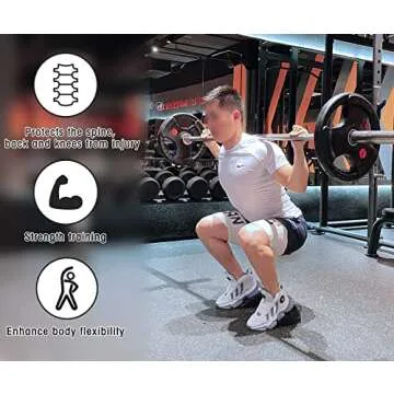 Squat Wedge Block 6PCS Adjustable Non-slip Rubber Squat Ramp,squat Wedge For Heel Elevated Squat,Weight Lifting,Calf Stretcher, Deadlift Squat Improve Mobility Balance And Strength Performance