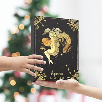 YTENTE Aquarius Candle Gift Set with Healing Crystals