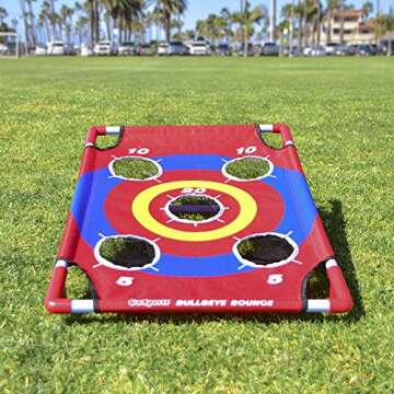 GoSports Bullseye Bounce Cornhole Toss Game - Great for All Ages & Includes Fun rules