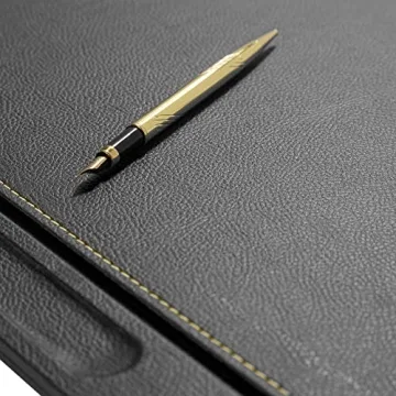 MOOGCO Leather Desk Organizer Set for Office