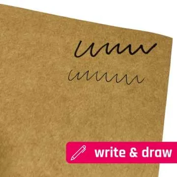 Brown Kraft Cardstock 200 GSM, 50 Sheets, 8.5 x 11