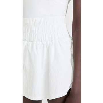 FP Movement by Free People Women's Way Home Skort Romper, White, L