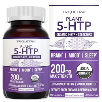 Organic 5-HTP - 200 mg | 99% Pure | Mood, Cognition & Sleep Support