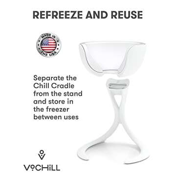 VoChill Stemmed Wine Glass Chiller | Elevate Your Wine Experience | Made in the USA