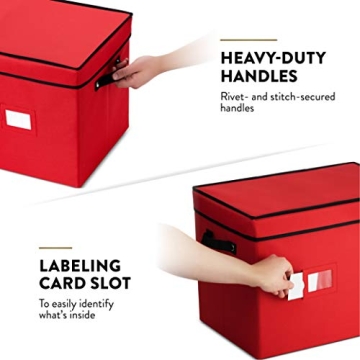 ZOBER Christmas Light Storage - Durable Light Organizer Box