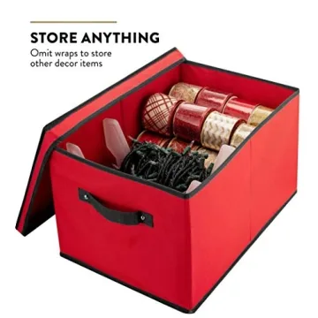 ZOBER Christmas Light Storage - Durable Light Organizer Box