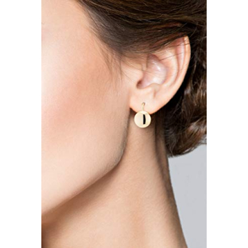 MiaBella 18K Gold Over Silver Dome Earrings for Women