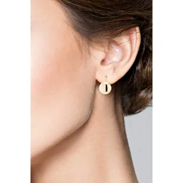 MiaBella 18K Gold Over Silver Dome Earrings for Women