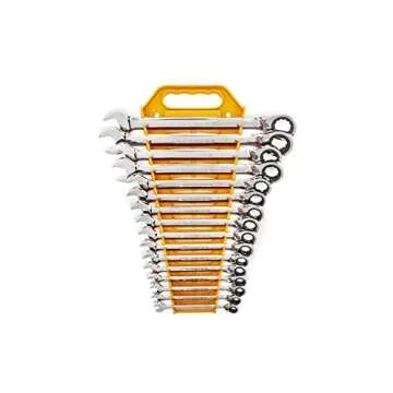GEAWRENCH 16 Pc. Reversible Ratcheting Combination Wrench Set, Metric - 9602N