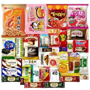 DAGAON Finest Korean Snack Box 42 Count – Variety Snacks Including Korean’s Favorite Chips, Bisc...