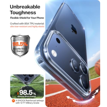 TORRAS Crystal Clear Case for iPhone 17 Pro Protection