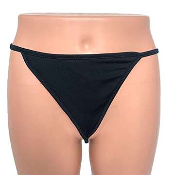 Rhinestone G-Thong with Waist Chain for Women