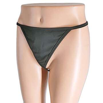 Rhinestone G-Thong with Waist Chain for Women