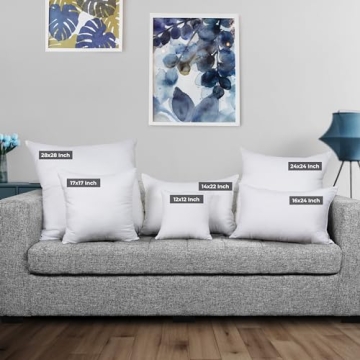 Utopia Bedding Throw Pillow Inserts - 24 x 24 Inches Pack of 2