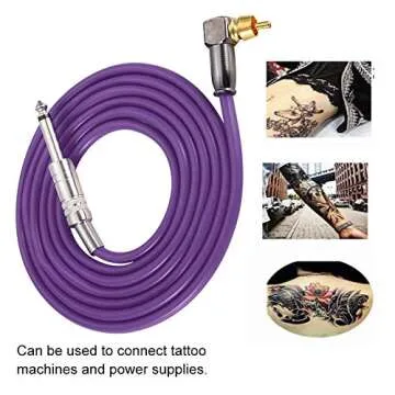 Salmue Silicone Tattoo Clip Cord for Flexible Tattooing