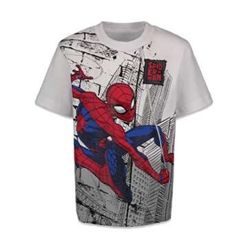 Marvel Spider-Man Boys T-Shirts 4 Pack for Age 8-12