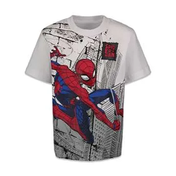 Marvel Spider-Man Boys T-Shirts 4 Pack for Age 8-12