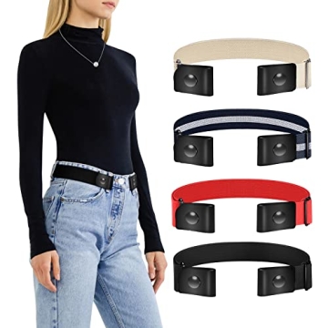 TOURZOO Buckle Free Elastic Belts for Men & Women