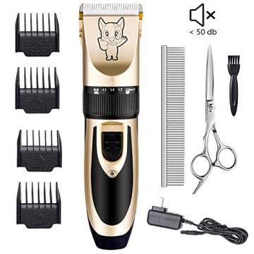 Ultra-Quiet Rechargeable Pet Grooming Clippers Dogs Cats