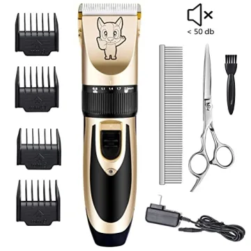 Ultra-Quiet Rechargeable Pet Grooming Clippers Dogs Cats