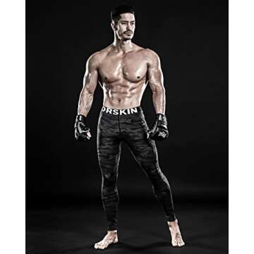 DRSKIN Men’s Compression Pants Tights Leggings Sports Baselayer Running Athletic Workout Active (D...