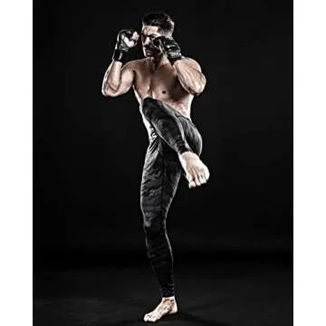DRSKIN Men’s Compression Pants Tights Leggings Sports Baselayer Running Athletic Workout Active (DMBB04, XL) Black