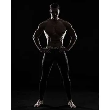 DRSKIN Men’s Compression Pants Tights Leggings Sports Baselayer Running Athletic Workout Active (DMBB04, XL) Black