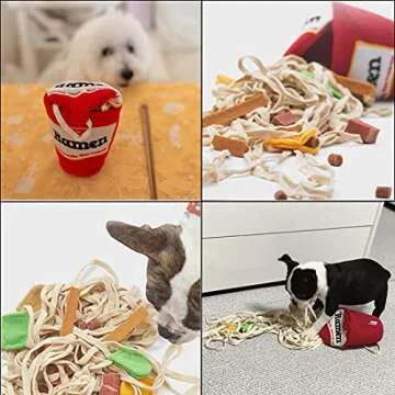 Interactive Dog Ramen Cup Toy for Boredom and Fun