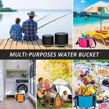 JSVSLTD Collapsible Foot Bath Basin for Outdoors