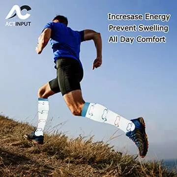ACTINPUT Compression Socks for Men and Women - 15-20 mmHg