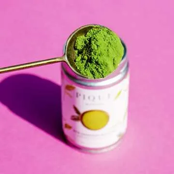 Pique Organic Sun Goddess Matcha Tin - Ceremonial Grade Matcha Green Tea Powder, Supports Radiant Skin, Calm Energy (2.5 ounce)