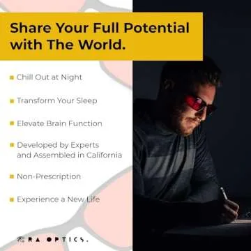 Ra Optics Sunset Lenses - Sleep Better with Style