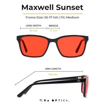 Ra Optics Sunset Lenses - Sleep Better with Style