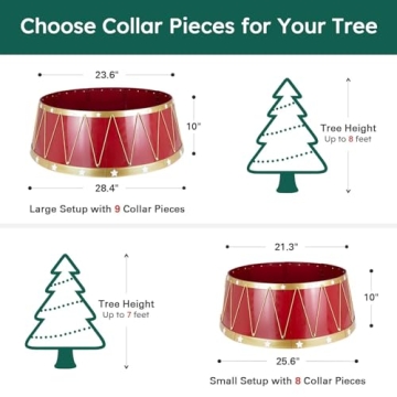 Stunning HarcoHome Christmas Tree Collar for Holidays