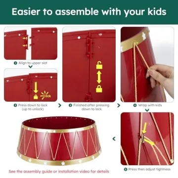 Stunning HarcoHome Christmas Tree Collar for Holidays